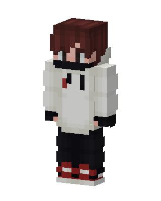 White Player Boy skin, 3D preview
