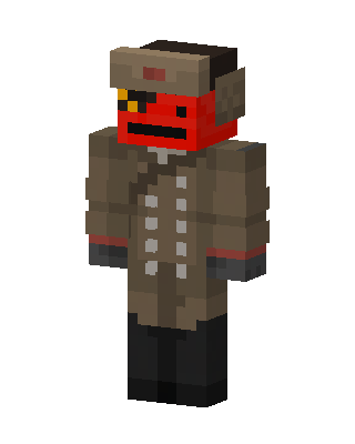 Red Oni Officer Minecraft skin