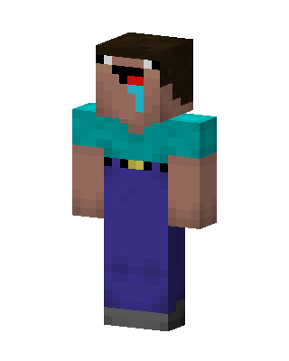 Blue Mob Boy skin, 3D preview