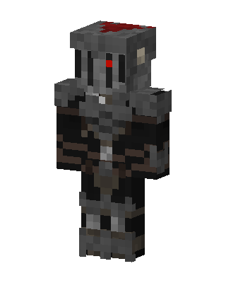 Gray Glowing Villain Boy Minecraft skin