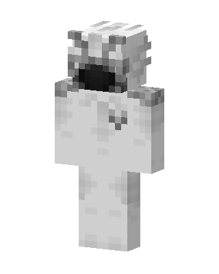 White Masked Astronaut skin, 3D preview