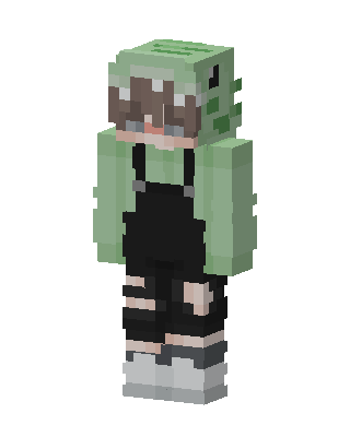 Green Hoodie Girl Minecraft skin