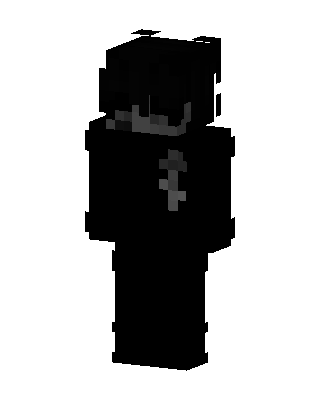 Black Ninja Boy skin, 3D preview
