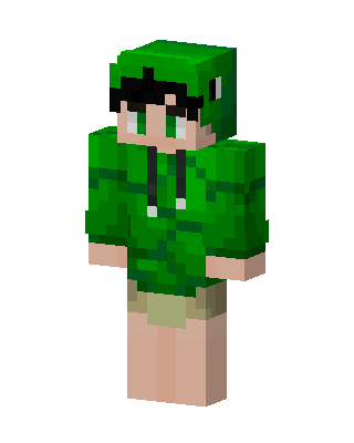 Dino Hoodie skin, 3D preview