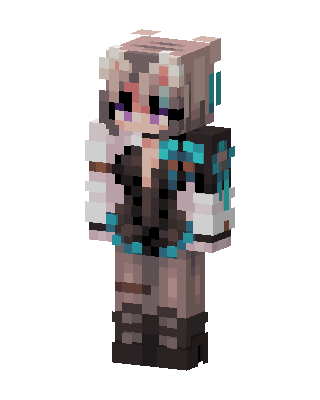 Cyber Techwear Girl Minecraft skin