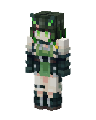 Forest Mech Girl skin, 3D preview
