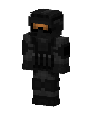 Black Ops Soldier Minecraft skin