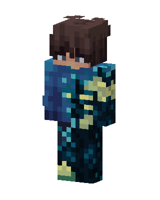 Blue Player Boy skin, 3D preview