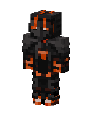 Magma Knight skin, 3D preview