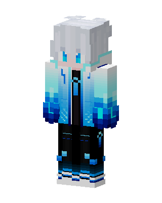 Ice Gradient Boy skin, 3D preview