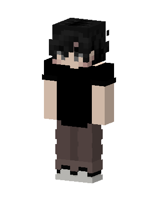 Dark Hair Boy skin, 3D preview