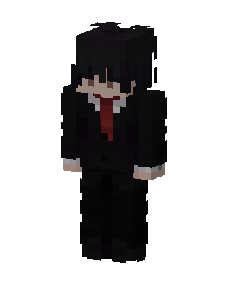 Black Villain Boy skin, 3D preview