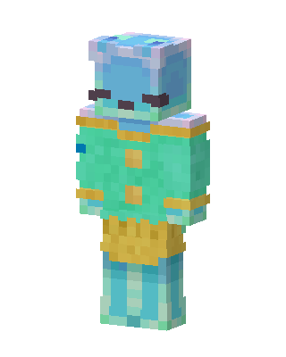 Teal Spaceman skin, 3D preview