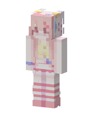 Pastel Candy Girl skin, 3D preview