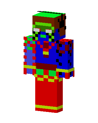 Glitched Zombie Minecraft skin