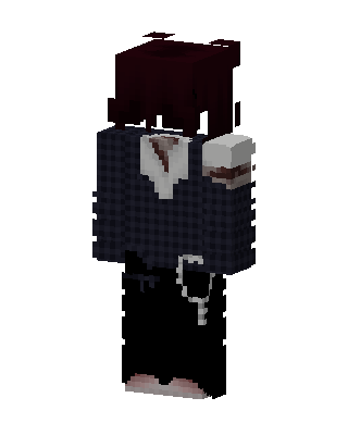 Black Player Boy skin, 3D preview