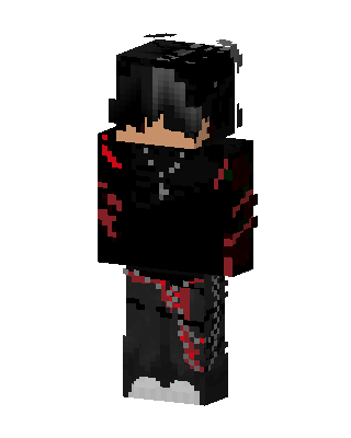 Black Ninja Boy skin, 3D preview