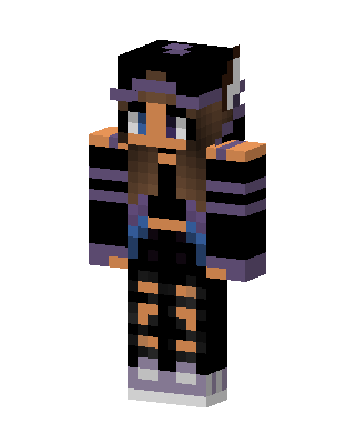 Purple Night Girl Minecraft skin