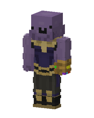 Thanos skin, 3D preview