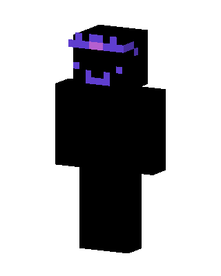 Black Villain Boy skin, 3D preview