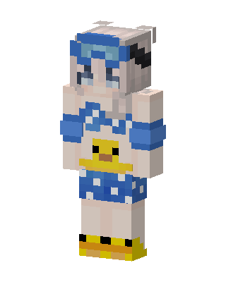 Rubber Duck Girl skin, 3D preview