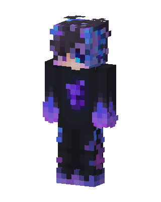 Black Hero Boy Minecraft goth skin