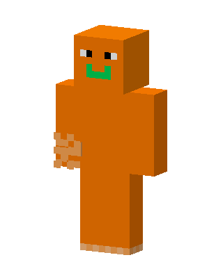 Gingerbread Man skin, 3D preview