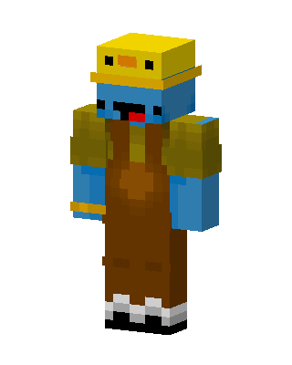 Brown Toon Boy skin, 3D preview