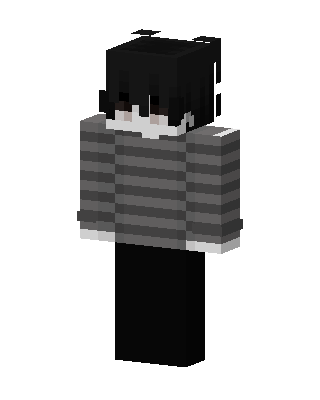 Striped Sweater Boy skin, 3D preview