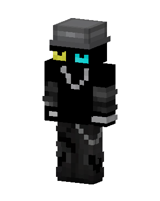 Black Villain Boy skin, 3D preview