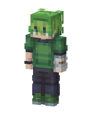 Green Player Boy skin, 3D preview