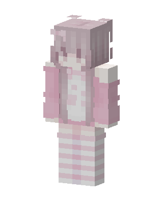 Pastel Pink Bunny skin, 3D preview
