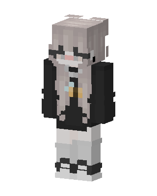 Ash Hoodie Girl skin, 3D preview