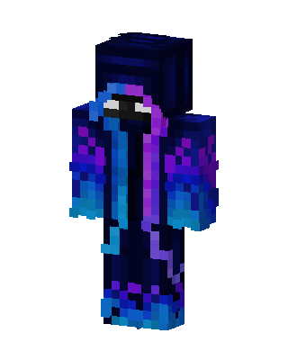 Blue Glowing Hero Minecraft blue skin