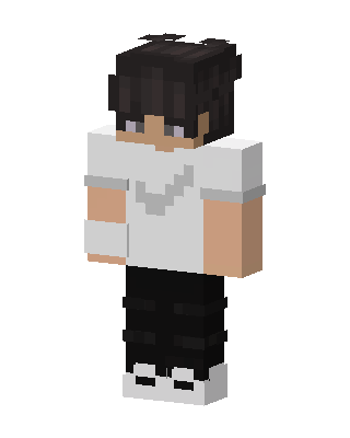 White Player Boy skin, 3D preview