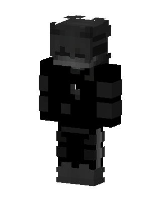 Black Ninja Boy skin, 3D preview