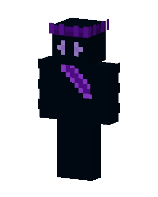 Black Crowned Villain Minecraft goth skin