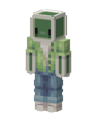 Slime Hoodie skin, 3D preview