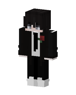 Black Villain Boy skin, 3D preview