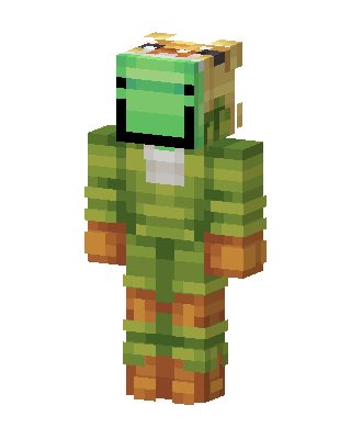 Dream Frog Costume skin, 3D preview