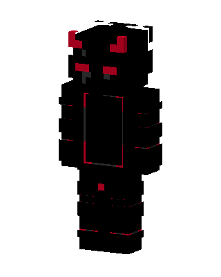 Black Villain Boy skin, 3D preview