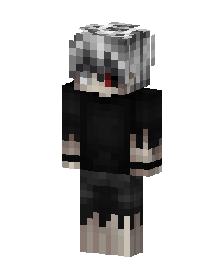 Black Emo Boy skin, 3D preview
