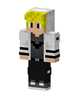 Blond Hoodie Boy skin, 3D preview