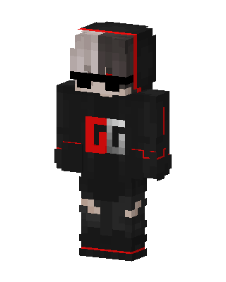 Black Masked Gamer Boy Minecraft skin