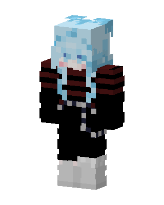 Ice Hoodie Girl Minecraft skin