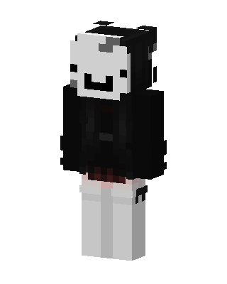 Black Masked Emo Minecraft goth skin