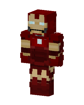 Iron Man skin, 3D preview