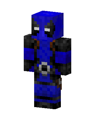 Blue Fighter Boy skin, 3D preview
