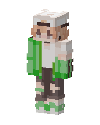 Green Hoodie Bear skin, 3D preview