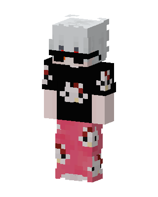 Kitty Pajama Boy skin, 3D preview